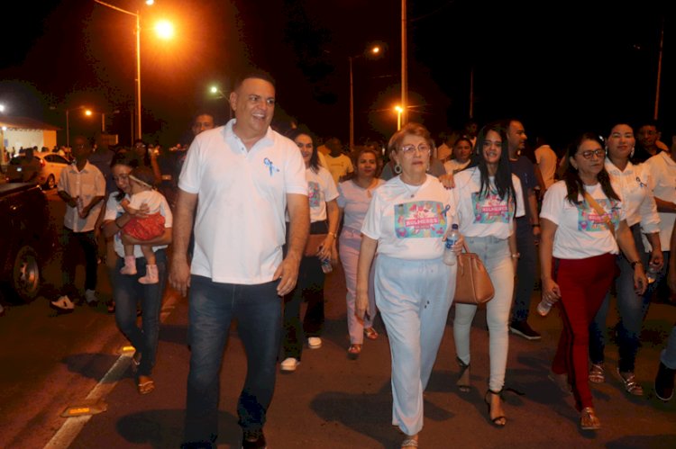 O Grupo Mulheres em Ação mobilizam caminhada denominada “Todos contra o Câncer de Próstata”