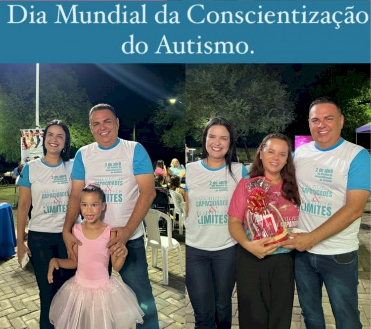 Vice-prefeito Rogério Castro participa da III Jornada de Conscientização do Autismo em SRN