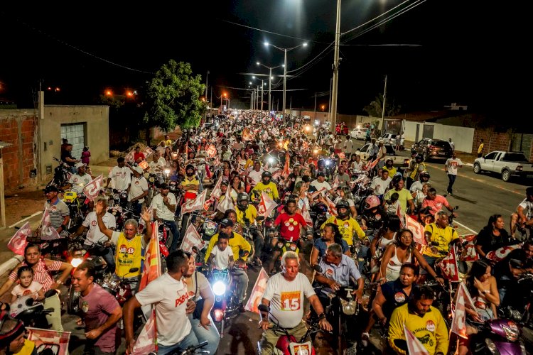 Mais de quatro mil motos participaram da Motocada de Rogério Castro