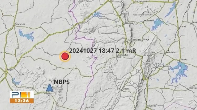 Defesa Civil confirma registro de tremor de terras em Domingos Mourão (PI)