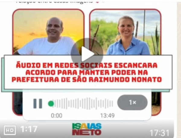 Áudio em redes sociais escancara acordo para tentar manutenção do grupo da prefeita em São Raimundo Nonato